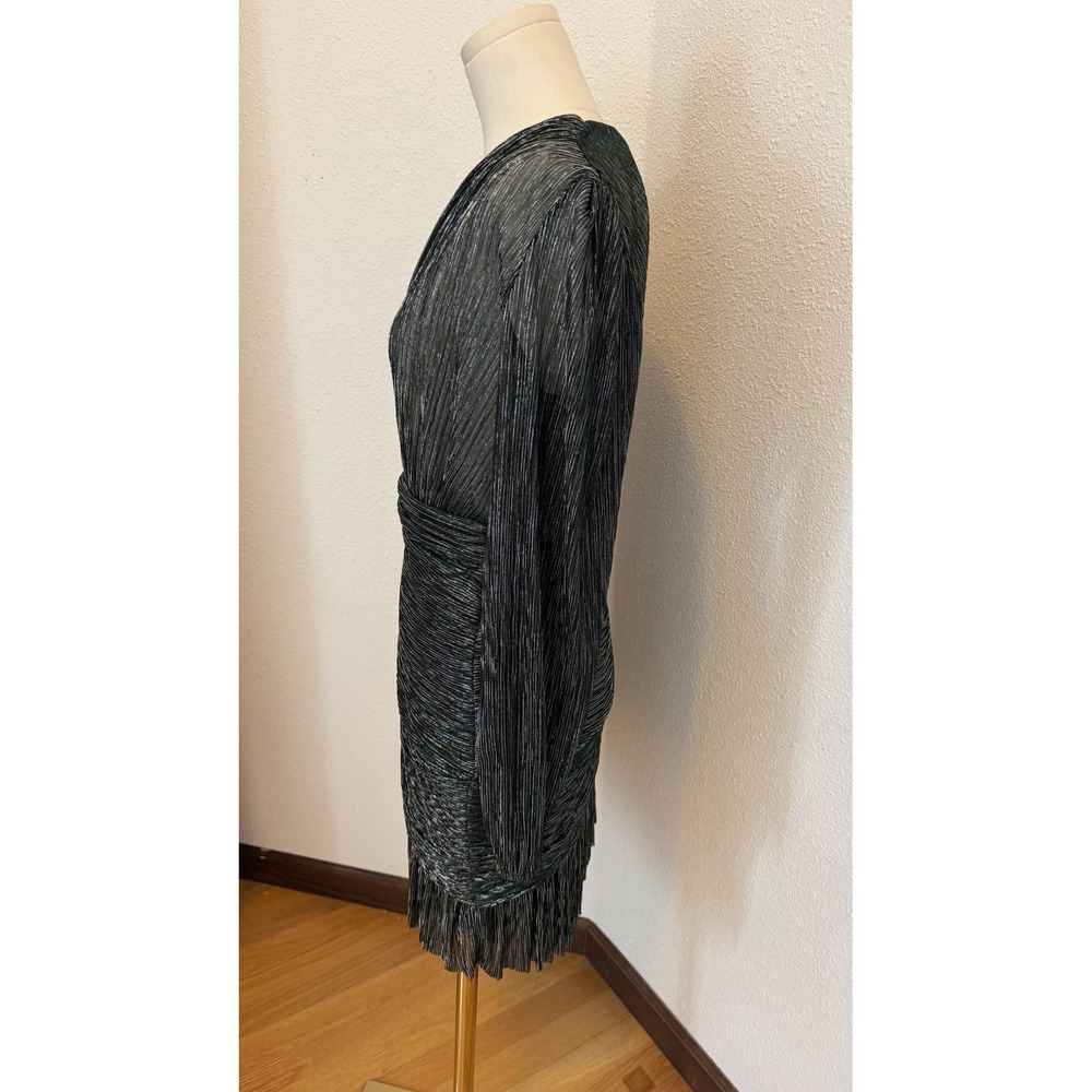 Maje Rayane Lurex Pleated Mini Dress - Picture 4 of 8